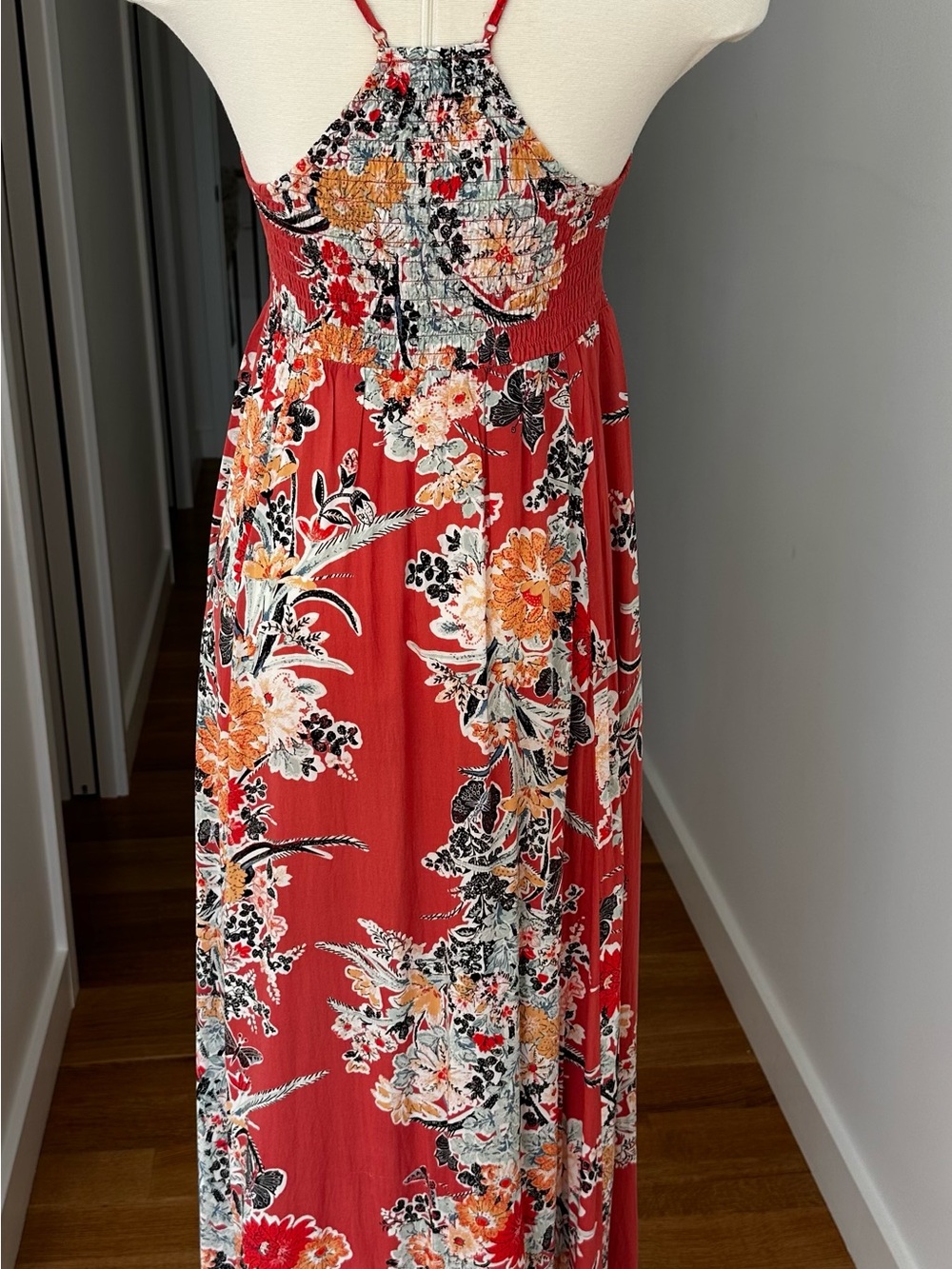 Free People Through The Vine Printed Maxi Dress, Red / Pink - Picture 7 of 12